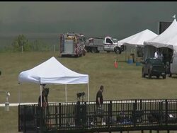 A brush fire develops at the Kennedy Space Center in Florida, sending a smoky haze over launch pads. The space shuttle Endeavour will lift off from Cape Canaveral on Friday. News Clip