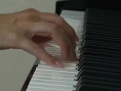 Playing the Piano Stock Footage