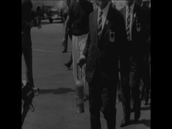 SYND 25 8 64 OLYMPIC TORCH LEAVES FOR TOKYO Instructional Video