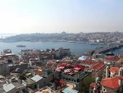 HD:Panoramic Istanbul Scene **Time Laps** Stock Footage
