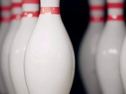 Bowling Pins Stock Footage
