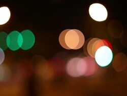 Defocused Traffic Lights Stock Footage