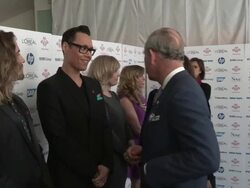 Gok Wan, Princes Charles at The Prince's Trust And L'Oreal Paris Celebrate Success Awards at Odeon Leicester Square on March 14, 2012 in London, England. Stock Footage