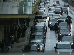 Holiday Travelers Crowd Airports And Roads Ahead Of Thanksgiving Holiday Stock Footage