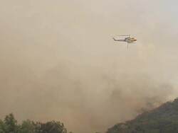 Early Southern California Wildfires Threaten Area Stock Footage