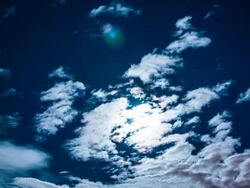 Moon and Clouds Time Lapse Stock Footage