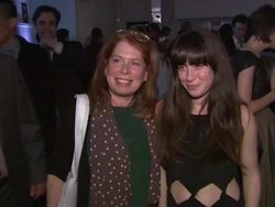 Samantha Pleet (R) at Crest 3D White Presents Art Garde Designers at The Box at Lincoln Center on 02/09/2012 in New York, NY, United States Stock Footage