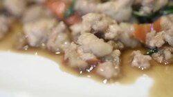 HD:Thai food stir basil Stock Footage