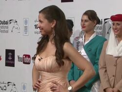 Raya Abirached attends the 'Words and Pictures' Red Carpet Stock Footage