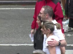 Jessica Biel and Alan Ennis at the 14th Annual NY EIF Revlon Run/Walk Stock Footage