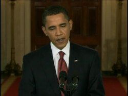 President Barack Obama put in a plug for the request Treasury Secretary Timothy Geithner made to Congress for extraordinary authority to take over failing companies like AIG, much as the Federal Deposit Insurance Corp. now does for banks. News Clip