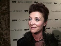 INTERVIEW: Michelle Fairley Stock Footage