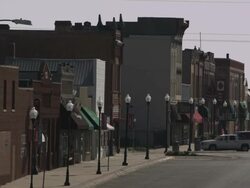 Wahoo Town Street Stock Footage