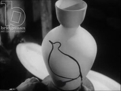 Pottery production in Golfe-Juan, Vallauris, France 1952 Stock Footage