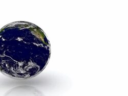 Earth globe with atmosphere Stock Footage