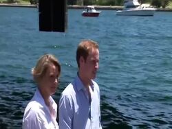 HRH Prince William in Australia Stock Footage
