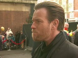 Ewan McGregor at Salmon Fishing In The Yemen European Premiere at ODEON Kensington on April 10, 2012 in London, England. Stock Footage