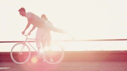 Couple at the beach Stock Footage