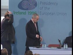 IRELAND: DUBLIN: EU SUMMIT CLOSES News Clip