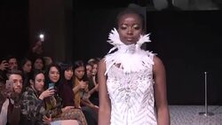 CLEAN : Blind and visually impaired models walk in Paris fashion show News Clip