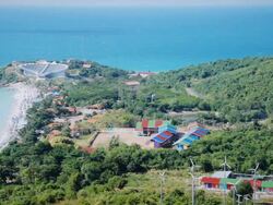 Island And Village Stock Footage