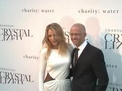 Blake Lively Hosts Grand Opening of Swarovski CRYSTALLIZED Concept Store Stock Footage
