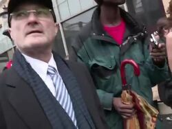 Phil Collins shares his wish at Mirror Mirror Afte Stock Footage