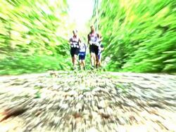 HD: Abstract Runners Stock Footage