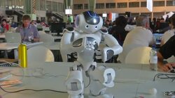 Dancing robots thrill tech festival Instructional Video