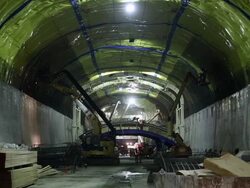 Construction Continues On New York's 2nd Avenue Subway Stock Footage