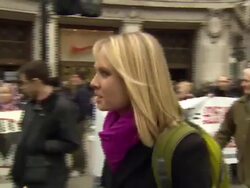 Disabled wheelchair protest over welfare reform News Clip