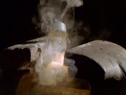 Bulb in exploding vise Stock Footage