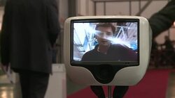 CLEAN: 'Telepresence' robot makes waves at tech fair News Clip