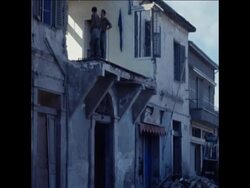 SYND24/12/69 PRESIDENT MAKARIOS TOURS TORNADO AFTERMATH AREA News Clip