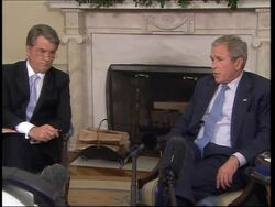 Bush meets counterpart Yushchenko News Clip