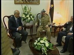 WEST BANK: YASSER ARAFAT AGREES TO RENEW TALKS WITH ISRAEL News Clip