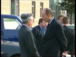 RUSSIA: GERMAN DEFENCE MINISTER SCHARPING VISIT News Clip