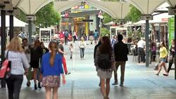 Bondi Junction shopping street Stock Footage