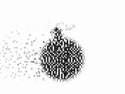 BOMB : modern halftone style (TRANSITION) Stock Footage