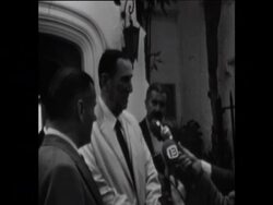 SYND 18-9-73 PRESIDENT OF ARGENTINA, JUAN PERON, SPEAKS TO PRESS Instructional Video