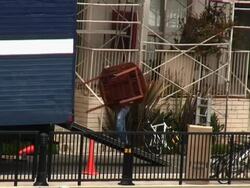 Moving Homes: Carrying Table Stock Footage