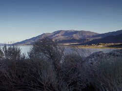Pyramid Lake Coastline - Timelapse. Stock Footage