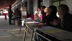 CLEAN : Argentina voting stations close exit polls put Scioli in lead News Clip