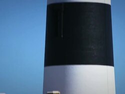 North Carolina Lighthouse Tight Tilt Up Stock Footage