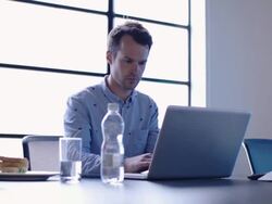 Working lunch Stock Footage