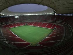 Mane Garrincha National Stadium In Brasilia Stock Footage