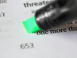 Dictionary Words - Count down & up Light (Full HD) Stock Footage