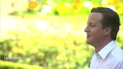 David Cameron Plays Badminton at Number 10 News Clip