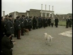 ITALY: OBUCHI VISITS POMPEII News Clip