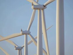 HD wind turbines Stock Footage